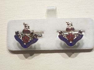 Loyal Regiment enamelled cufflinks - Click Image to Close